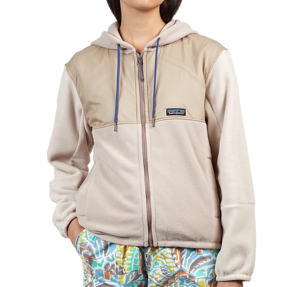 Patagonia Microdini Tan and Cream Fleece Jacket